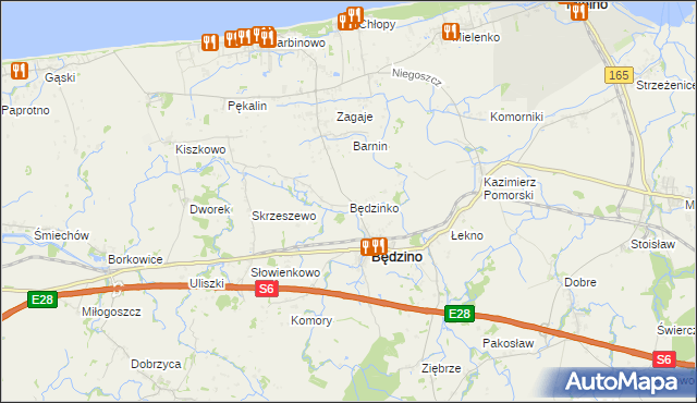 mapa Będzinko, Będzinko na mapie Targeo