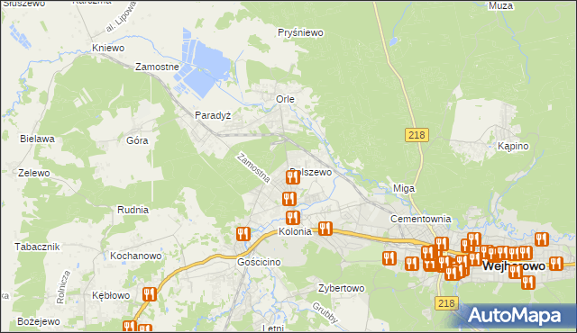 mapa Bolszewo, Bolszewo na mapie Targeo