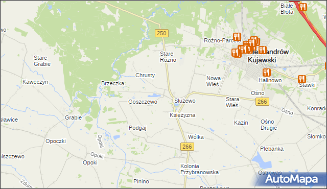 mapa Broniszewo gmina Aleksandrów Kujawski, Broniszewo gmina Aleksandrów Kujawski na mapie Targeo