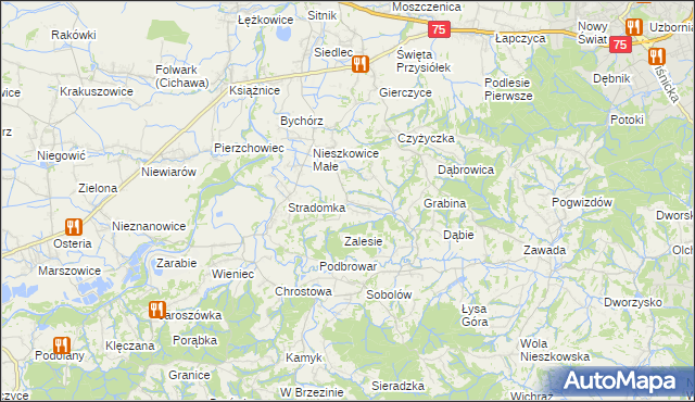 mapa Buczyna gmina Bochnia, Buczyna gmina Bochnia na mapie Targeo