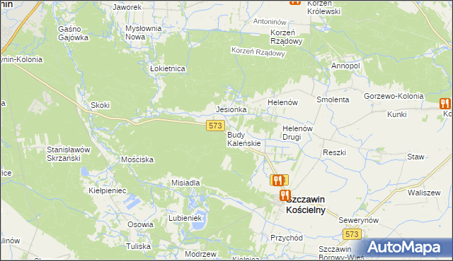 mapa Budy Kaleńskie, Budy Kaleńskie na mapie Targeo