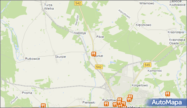 mapa Burkat, Burkat na mapie Targeo