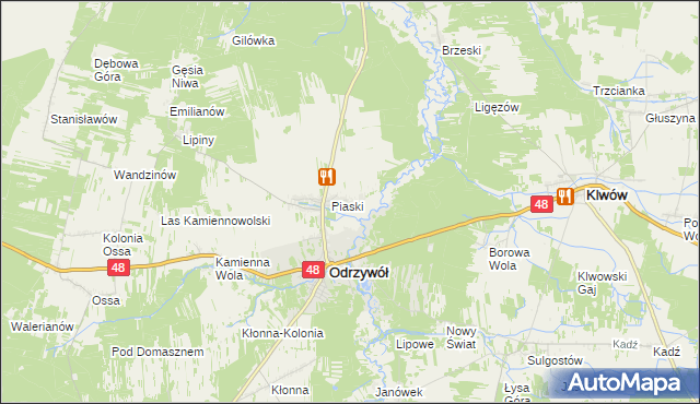 mapa Ceteń, Ceteń na mapie Targeo