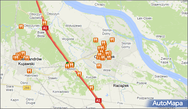 mapa Ciechocinek, Ciechocinek na mapie Targeo