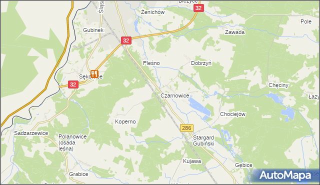 mapa Czarnowice, Czarnowice na mapie Targeo