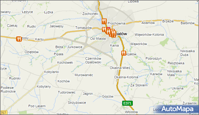 mapa Czerników Karski, Czerników Karski na mapie Targeo