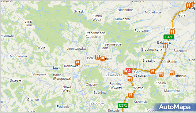 mapa Czudec, Czudec na mapie Targeo