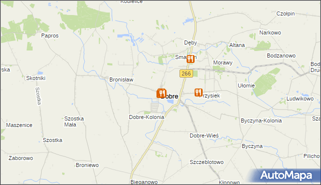 mapa Dobre powiat radziejowski, Dobre powiat radziejowski na mapie Targeo