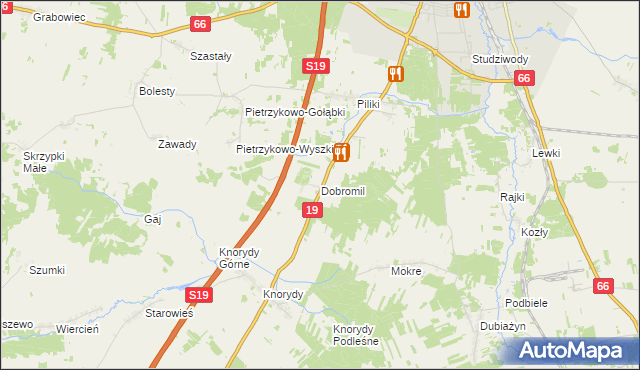 mapa Dobromil, Dobromil na mapie Targeo