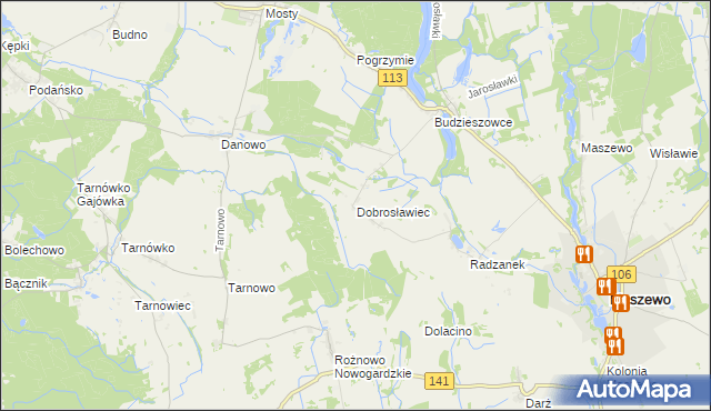 mapa Dobrosławiec, Dobrosławiec na mapie Targeo