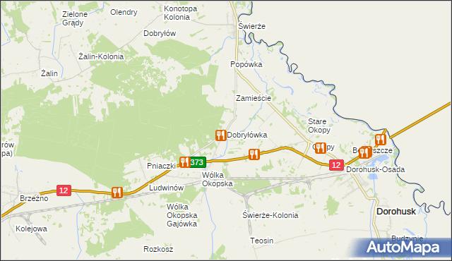 mapa Dobryłówka, Dobryłówka na mapie Targeo