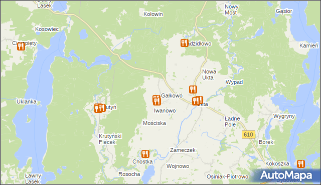 mapa Gałkowo, Gałkowo na mapie Targeo