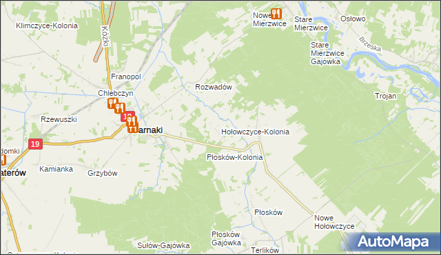mapa Hołowczyce-Kolonia, Hołowczyce-Kolonia na mapie Targeo