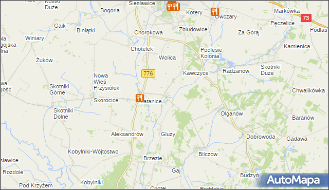 mapa Hołudza, Hołudza na mapie Targeo