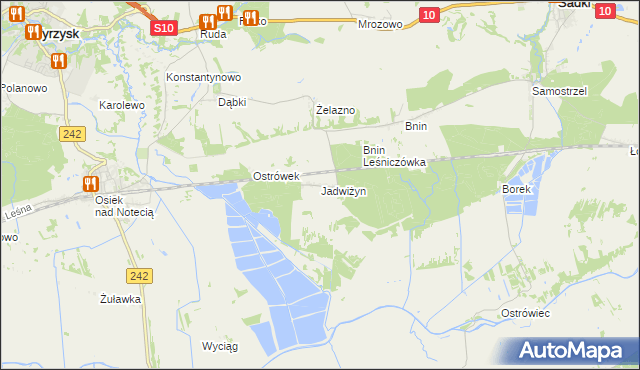 mapa Jadwiżyn gmina Sadki, Jadwiżyn gmina Sadki na mapie Targeo