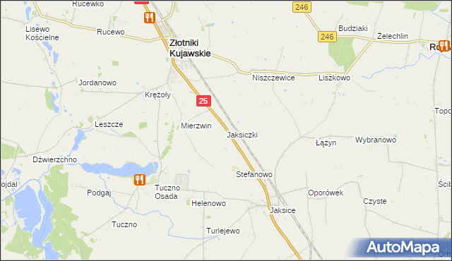 mapa Jaksiczki, Jaksiczki na mapie Targeo