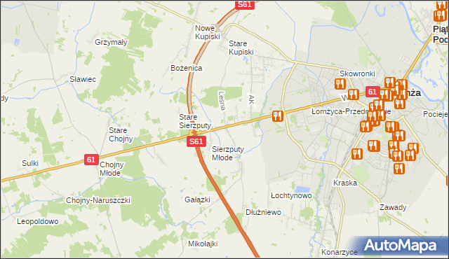 mapa Janowo gmina Łomża, Janowo gmina Łomża na mapie Targeo