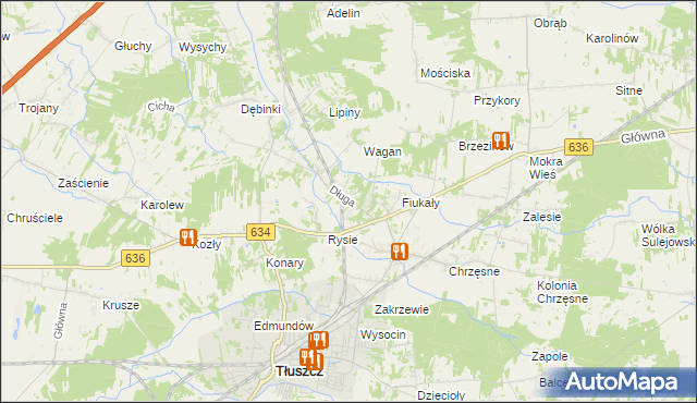 mapa Jarzębia Łąka, Jarzębia Łąka na mapie Targeo