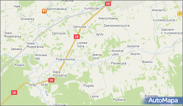 mapa Jelenia Góra gmina Sokółka, Jelenia Góra gmina Sokółka na mapie Targeo
