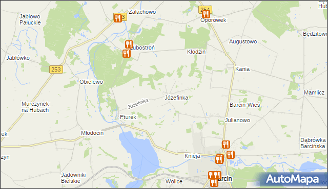 mapa Józefinka, Józefinka na mapie Targeo