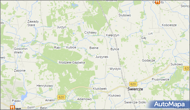 mapa Jurzynek, Jurzynek na mapie Targeo