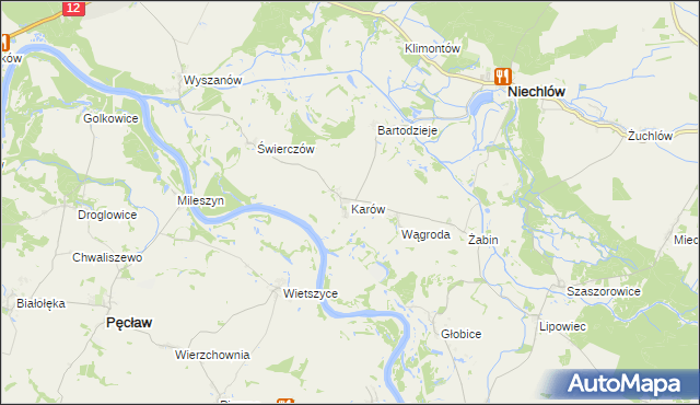 mapa Karów, Karów na mapie Targeo