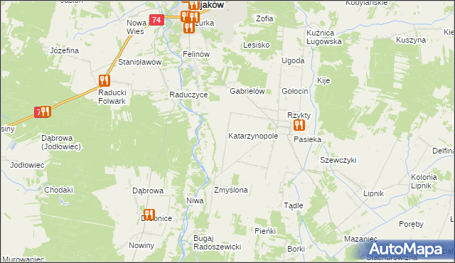 mapa Katarzynopole, Katarzynopole na mapie Targeo