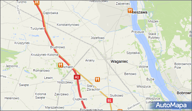 mapa Kaźmierzyn, Kaźmierzyn na mapie Targeo