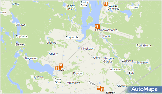 mapa Kliczkowy, Kliczkowy na mapie Targeo