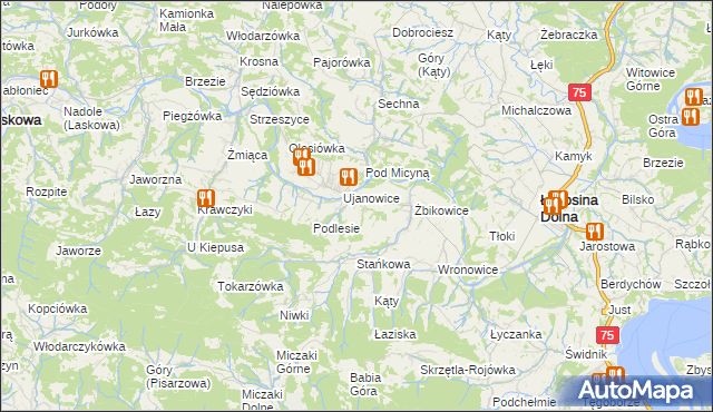 mapa Kobyłczyna, Kobyłczyna na mapie Targeo