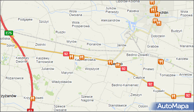 mapa Kręcieszki, Kręcieszki na mapie Targeo