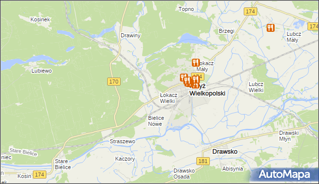 mapa Łokacz Wielki, Łokacz Wielki na mapie Targeo