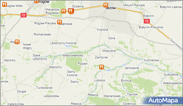 mapa Lubiska-Kolonia, Lubiska-Kolonia na mapie Targeo