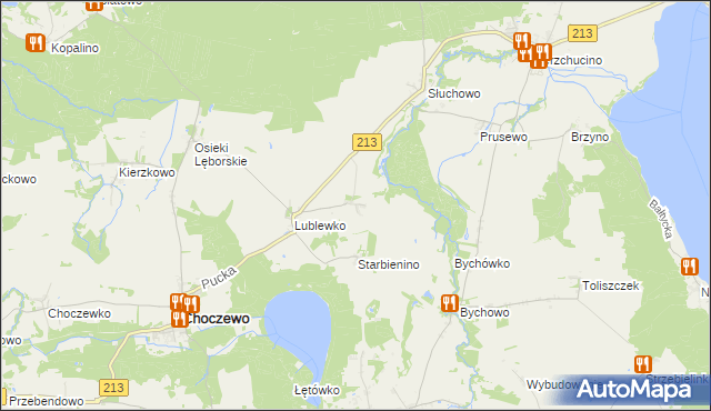 mapa Lublewo Lęborskie, Lublewo Lęborskie na mapie Targeo