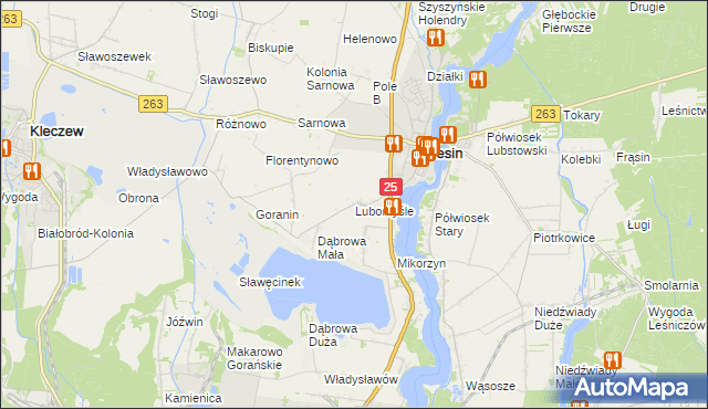 mapa Lubomyśle, Lubomyśle na mapie Targeo