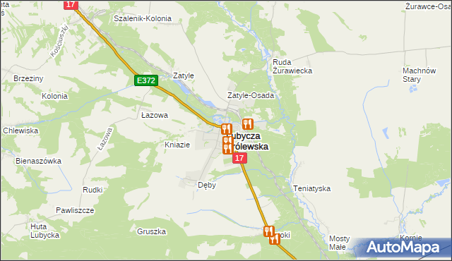 mapa Lubycza Królewska, Lubycza Królewska na mapie Targeo