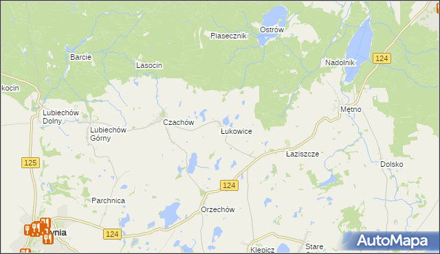 mapa Łukowice, Łukowice na mapie Targeo