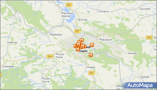 mapa Lwówek Śląski, Lwówek Śląski na mapie Targeo