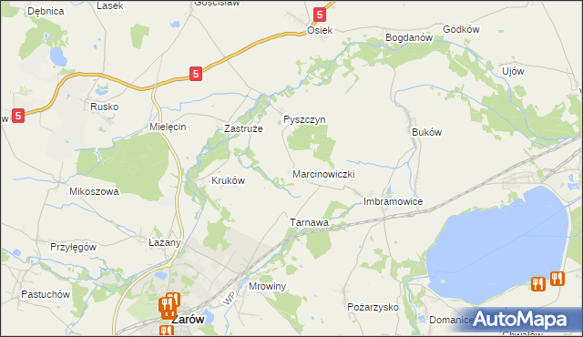 mapa Marcinowiczki, Marcinowiczki na mapie Targeo