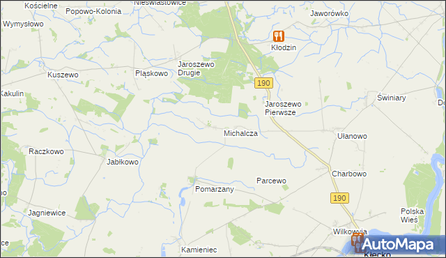 mapa Michalcza, Michalcza na mapie Targeo