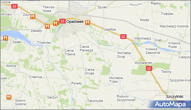 mapa Michałów Czwarty, Michałów Czwarty na mapie Targeo