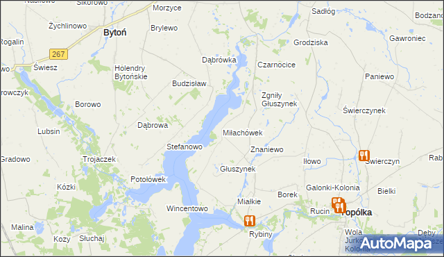 mapa Miłachówek, Miłachówek na mapie Targeo