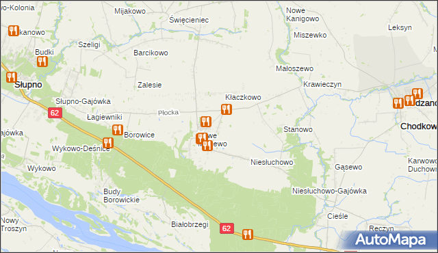 mapa Miszewo Murowane, Miszewo Murowane na mapie Targeo