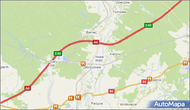 mapa Nowa Wieś gmina Nowogrodziec, Nowa Wieś gmina Nowogrodziec na mapie Targeo