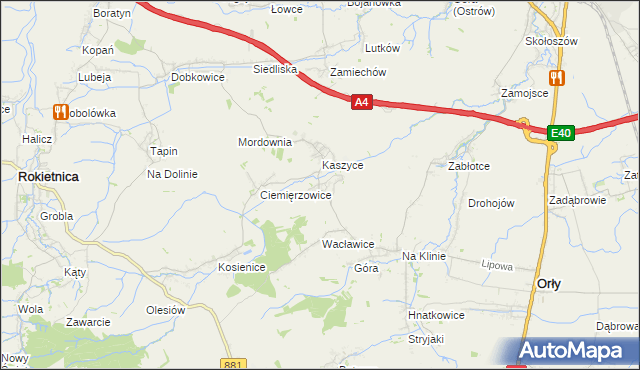 mapa Olszynka gmina Orły, Olszynka gmina Orły na mapie Targeo