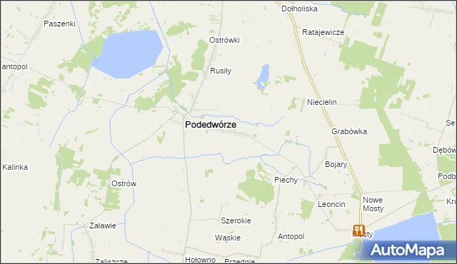 mapa Opole gmina Podedwórze, Opole gmina Podedwórze na mapie Targeo
