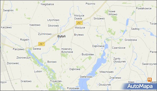 mapa Oszczywilk gmina Bytoń, Oszczywilk gmina Bytoń na mapie Targeo