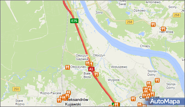 mapa Otłoczyn, Otłoczyn na mapie Targeo
