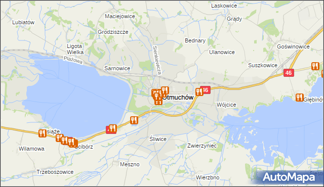 mapa Otmuchów, Otmuchów na mapie Targeo