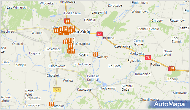 mapa Owczary gmina Busko-Zdrój, Owczary gmina Busko-Zdrój na mapie Targeo